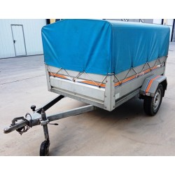 Remolque galvanizado de 200x130x45 + 60 de lona