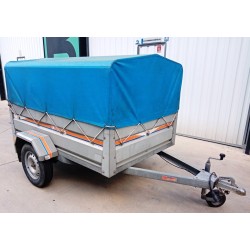 Remolque galvanizado de 200x130x45 + 60 de lona