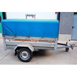 Remolque galvanizado con lona
