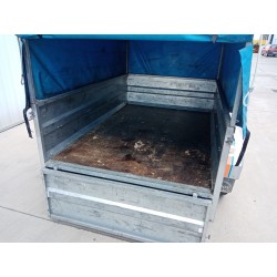 Remolque galvanizado de 200x130x45 + 60 de lona