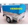 Remolque galvanizado de 200x130x45 + 60 de lona