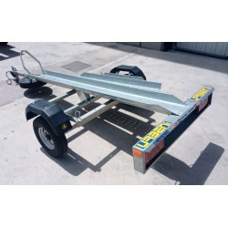 Remolque portamotos galvanizado
