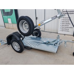 Portamotos basculante Ikram Plus piso completo