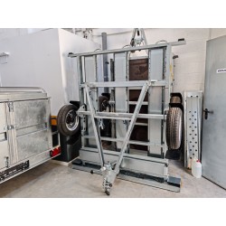 Remolque portamotos plegable