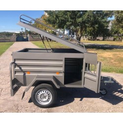 Remolque para perros 3 compartimentos