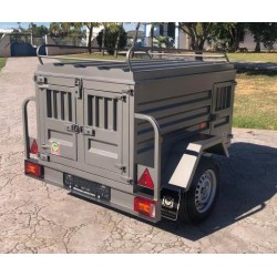 Remolque para perros 3 compartimentos