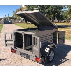 Remolque para perros 3 compartimentos