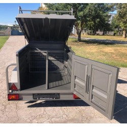 Remolque para perros 3 compartimentos