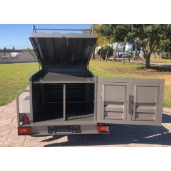 Remolque para perros 3 compartimentos