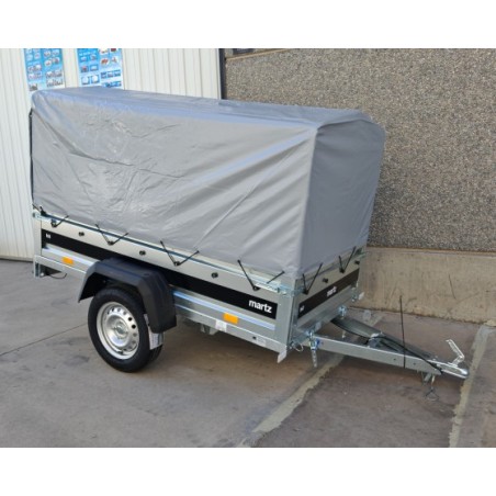 Remolque plegable y con lona