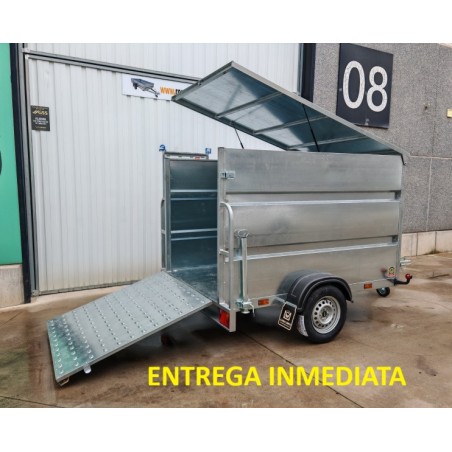 Remolque galvanizado de caja cerrada