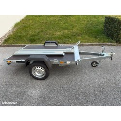 Remolque 1 moto plegable piso completo