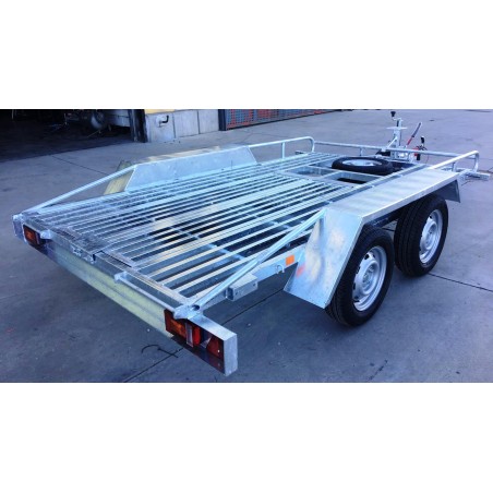 Plataforma tubular portabuggy de 2 ejes